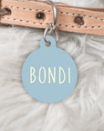 Blue/Grey Pet ID Tag -The Bondi