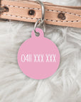 Happy Bunny Personalised Pet dog or cat ID Tag