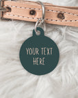 The College Collection - ZARA green Double sided Pet dog or cat ID Tag
