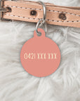 Keep Smiling Peach Pet ID Tag - Limited Edition