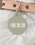 The Frankie Collection for Him - Double sided Pet dog or cat ID Tag
