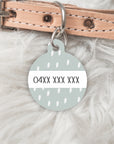 The Jade - Double sided Pet dog or cat ID Tag