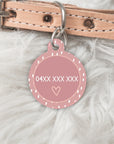 THE MILLIE - Pink Pet dog or cat ID Tag