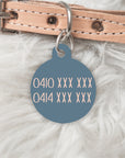 The Terrazzo Collection Double sided Jess Pet dog or cat ID Tag
